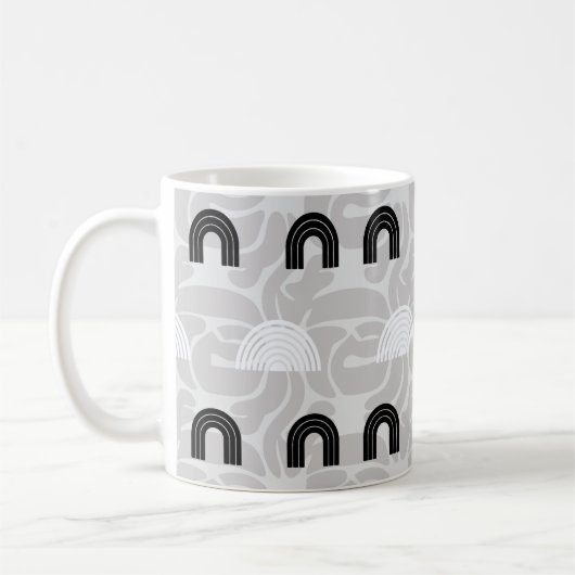 Minimalist Mixed Boho Arches Kaffeetasse (Links)