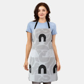 Minimalist Mixed Boho Arches Schürze (Getragen)