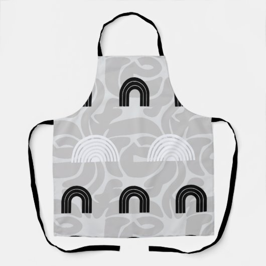 Minimalist Mixed Boho Arches Schürze (Vorderseite)