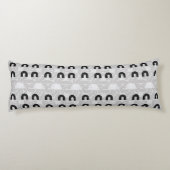 Minimalist Mixed Boho Arches Seitenschläferkissen (Rückseite)