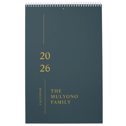 Minimalist Modern 2026 Wall Calendar Kalender (Titelbild)