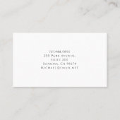 Minimalist Modern AI Consultant Business Card Visitenkarte (Rückseite)
