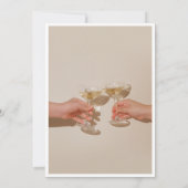 Minimalist Modern Birthday Party Invitation Einladung (Rückseite)