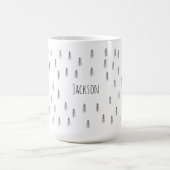 Minimalist Modern Black and White – Custom Coffee  Kaffeetasse (Mittel)