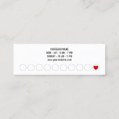 Minimalist Modern Black Coffee Beans Treuekarte (Rückseite)