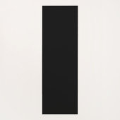 Minimalist Modern Black White Monogram Style Yogamatte (Rückseite)