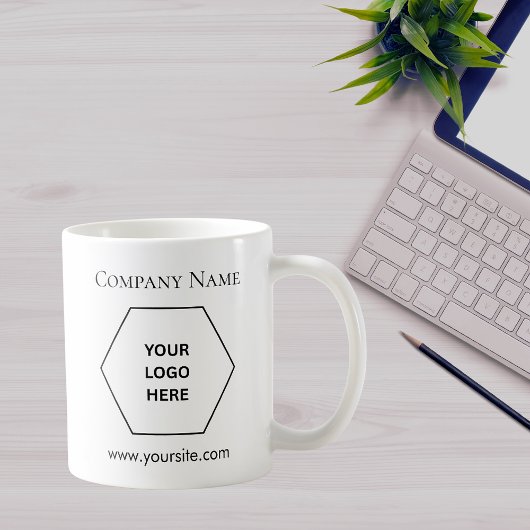 Minimalist Modern Business Custom Logo Coffee Mug  Kaffeetasse