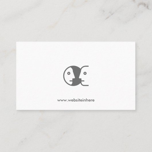 Minimalist Modern Calm Counseling Therapy Clean Visitenkarte (Rückseite)