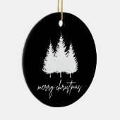 Minimalist Modern Christmas Keramik Ornament (Rechts)