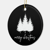Minimalist Modern Christmas Keramik Ornament (Links)