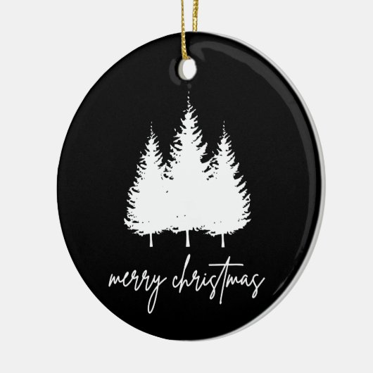Minimalist Modern Christmas Keramik Ornament (Links)