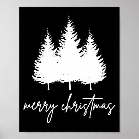 Minimalist Modern Christmas Poster (Vorne)