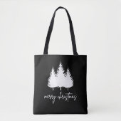 Minimalist Modern Christmas Tasche (Vorderseite)