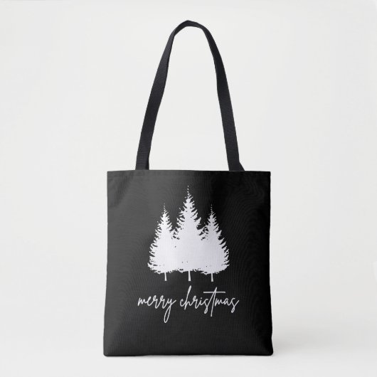 Minimalist Modern Christmas Tasche (Vorderseite)