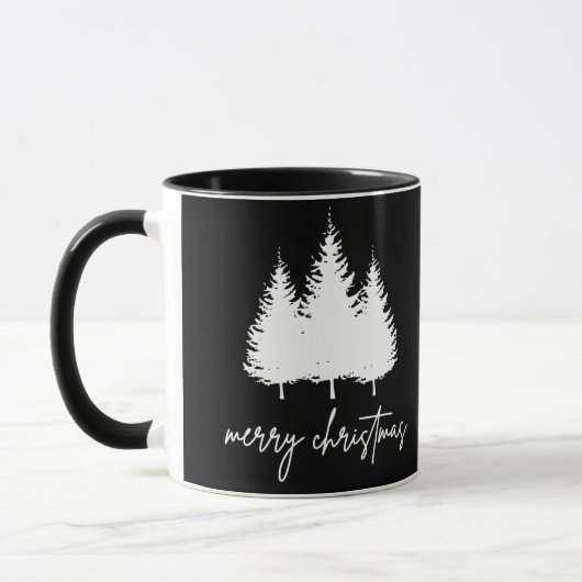 Minimalist Modern Christmas Tasse (Links)