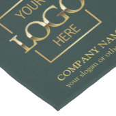 Minimalist Modern Custom Business Logo Branded Kurzer Tischläufer (Ecke)