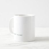 Minimalist Modern Custom Name, Text and Photo Kaffeetasse (Vorderseite Links)