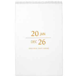 Minimalist Modern Elegant 2026 Calendar Kalender