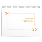 Minimalist Modern Elegant 2026 Calendar Kalender (Titelbild)