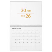 Minimalist Modern Elegant 2026 Calendar Kalender (Feb 2026)