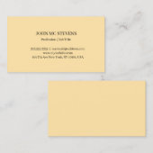 Minimalist Modern Elegant Business Card Visitenkarte (Vorne/Hinten)