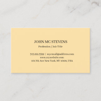Minimalist Modern Elegant Business Card Visitenkarte