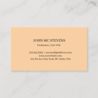 Minimalist Modern Elegant Business Card Visitenkarte