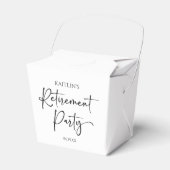 Minimalist Modern Elegant Retirement Party Geschenkschachtel (Vorderseite)