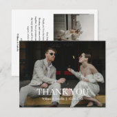 Minimalist Modern Flat Thank You Card RSVP Karte (Vorne/Hinten)