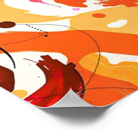 Minimalist Modern Geometric Art Poster (Ecke)