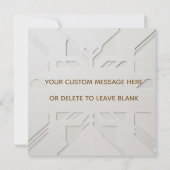 Minimalist Modern Merry Christmas Card Karte (Rückseite)