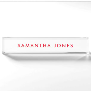 Minimalist Modern Namensplakette
