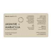 Minimalist Modern Organic Cosmetic Dropper Bottle (Vorne)