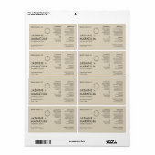 Minimalist Modern Organic Cosmetic Dropper Bottle (Vorne)