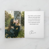 Minimalist Modern Photo Birthday Niece Karte (Innenseite)