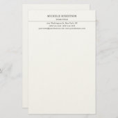 Minimalist Modern Professional Creative Briefpapier (Vorne/Hinten)