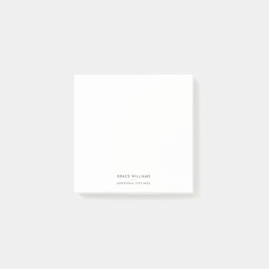 Minimalist Modern Professional Post-it Klebezettel (Vorderseite)