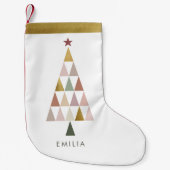 Minimalist Modern Scandi Simple Christmas Tree Kleiner Weihnachtsstrumpf (Vorderseite)