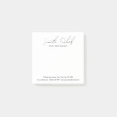 Minimalist Modern Script Business Name or Logo Post-it Klebezettel (Vorderseite)