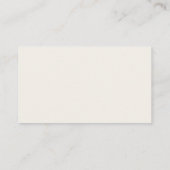 Minimalist Modern Script Small Business Card Visitenkarte (Rückseite)