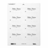 Minimalist Modern Simple Business Mailing Shipping (Vorne)