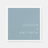 Minimalist Modern Simple Wedding Party Napkins Serviette (Vorderseite)