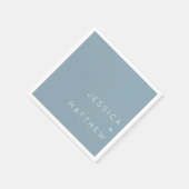 Minimalist Modern Simple Wedding Party Napkins Serviette (Ecke)