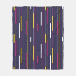 Minimalist Modern Stripes Fleecedecke