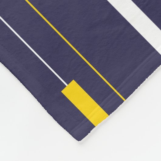 Minimalist Modern Stripes Fleecedecke (Ecke)
