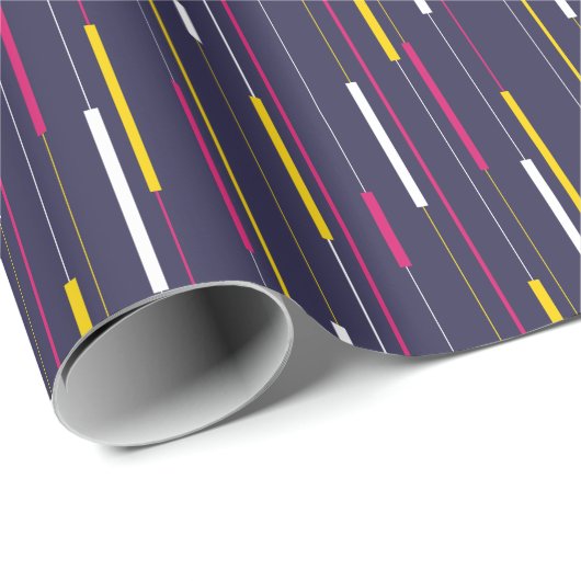 Minimalist Modern Stripes Geschenkpapier (Rolleneckpunkt)