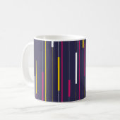 Minimalist Modern Stripes Kaffeetasse (Vorderseite Links)