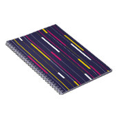 Minimalist Modern Stripes Spiral Notebook Notizblock (Rechte Seite)