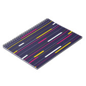Minimalist Modern Stripes Spiral Notebook Notizblock (Linke Seite)
