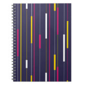 Minimalist Modern Stripes Spiral Notebook Notizblock (Vorderseite)